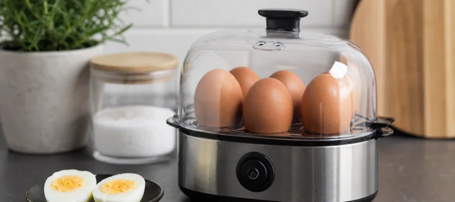 Eierkocher: Harte Eier gleichmaessig kochen